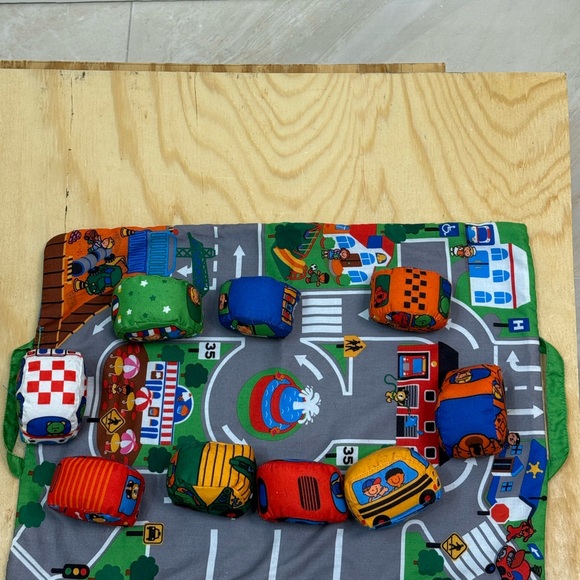 Melissa & Doug Take Along Colorful Town Play Mat Set with 9 Soft (Set of 10) - Picture 7 of 11